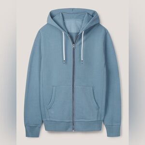 BODEN Irvine Zip-Up Hoodie Teal Size Small